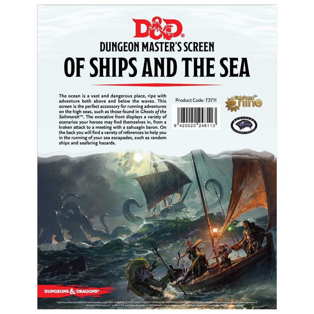 DM Screen - Ships and the Sea