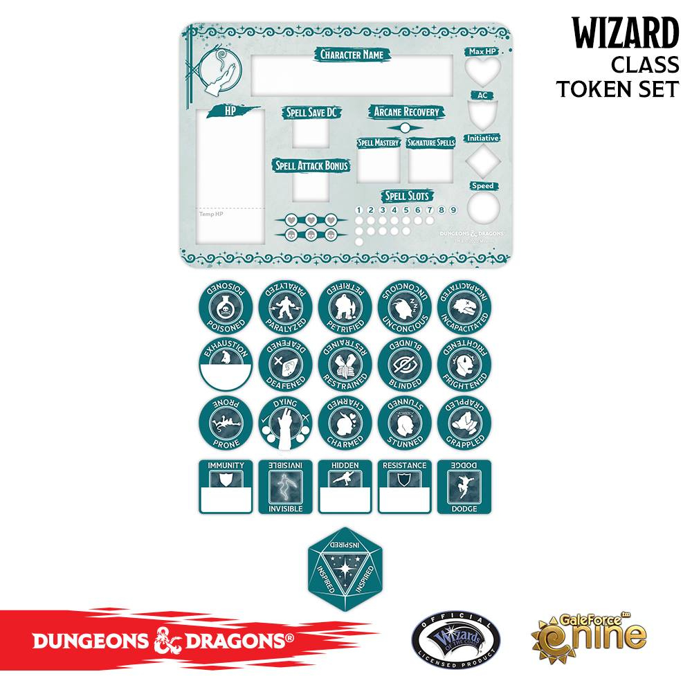 Spellcard Tins Token Set - Wizard - Image 3