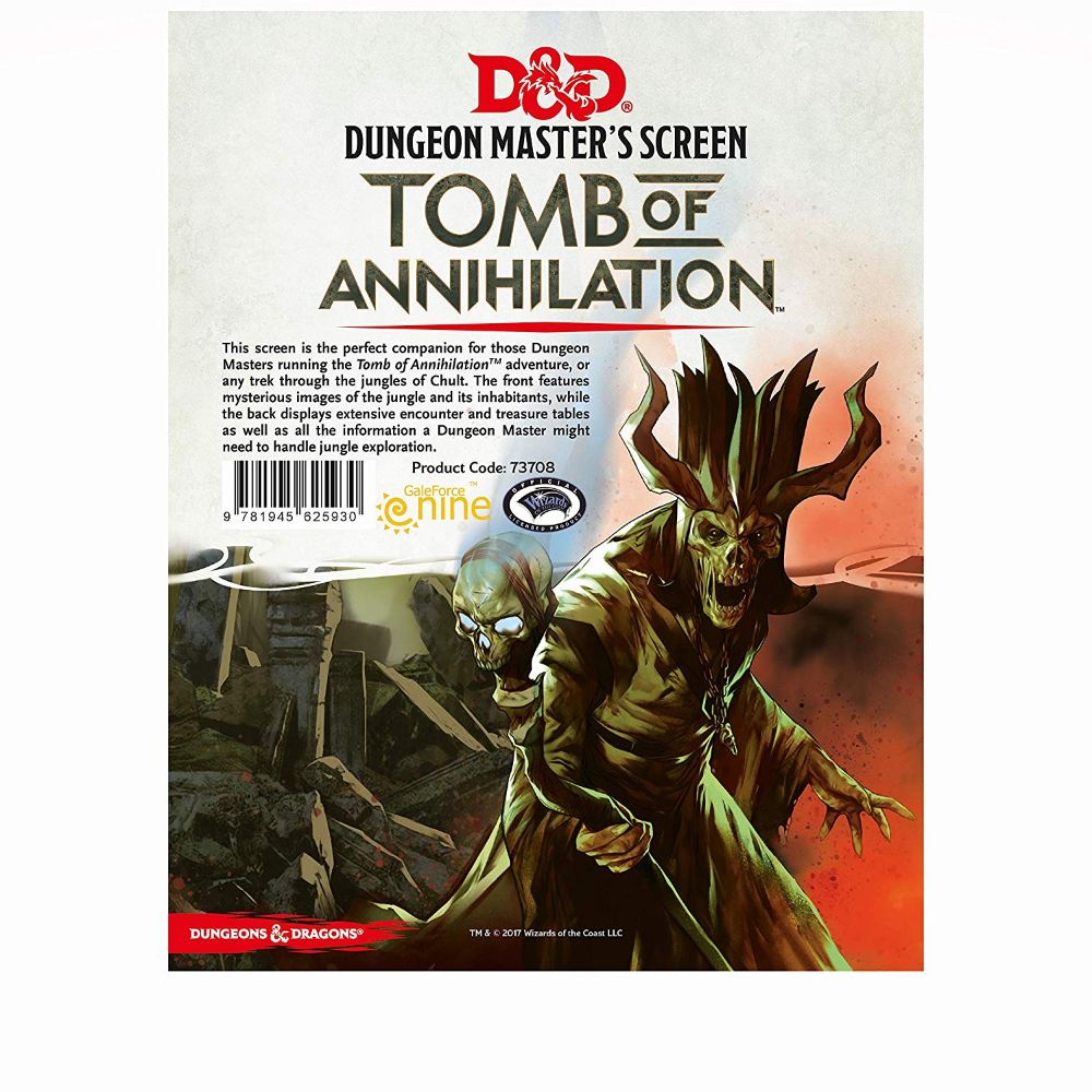 DM Screen - Tomb of Annihilation