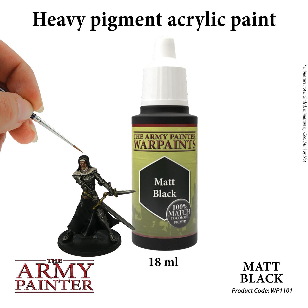 WARPAINTS: MATTE BLACK (WP1101P) - Image 3